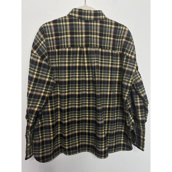 Everlane XS The Boxy Flannel Shirt Beech Plaid Button Down Long Sleeve Retro NWT - Picture 14 of 15
